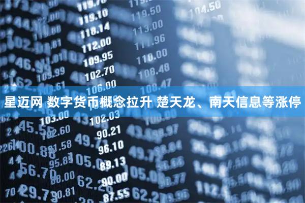 星迈网 数字货币概念拉升 楚天龙、南天信息等涨停